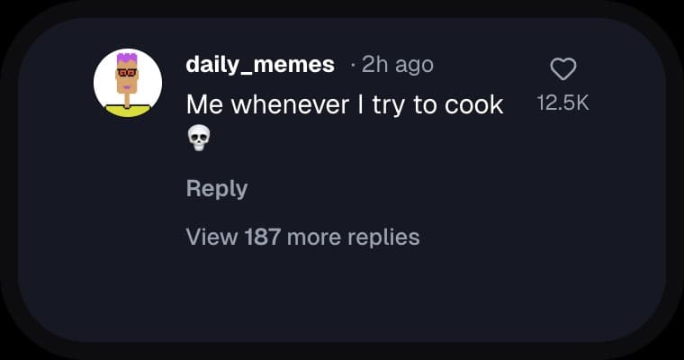 Example of a fake TikTok video comment generated with the tool